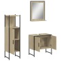 Set de muebles de baño 3 pzas madera contrachapada roble sonoma de , Muebles de baño - Ref: Foro24-3214345, Precio: 150,39 €