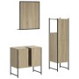 Set de muebles de baño 3 pzas madera contrachapada roble sonoma de , Muebles de baño - Ref: Foro24-3214345, Precio: 150,39 €