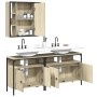 Set de muebles de baño 3 pzas madera contrachapada roble sonoma de , Muebles de baño - Ref: Foro24-3214726, Precio: 189,97 €,...