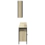Set de muebles de baño 3 pzas madera contrachapada roble sonoma de , Muebles de baño - Ref: Foro24-3214726, Precio: 189,97 €,...