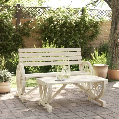 Juego de muebles de jardín 2 piezas madera maciza de abeto de , Conjuntos de jardín - Ref: Foro24-365105, Precio: 225,81 €, D...