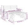 Gartenmöbel-Set 2-teilig aus massivem Tannenholz von , Gartensets - Ref: Foro24-365105, Preis: 225,81 €, Rabatt: %