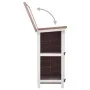 Rabbit cage with 4 brown wooden doors by vidaXL, Cages and habitats for small animals - Ref: Foro24-170835, Price: 129,26 €, ...