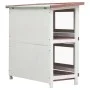 Kaninchenkäfig mit 4 braunen Holztüren von vidaXL, Käfige und Lebensräume für Kleintiere - Ref: Foro24-170835, Preis: 136,34 ...