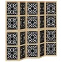 Divider screen 5 panels solid Paulownia wood brown black by , Room dividers - Ref: Foro24-358806, Price: 140,44 €, Discount: %
