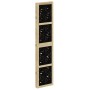 Divider screen 5 panels solid Paulownia wood brown black by , Room dividers - Ref: Foro24-358806, Price: 140,44 €, Discount: %
