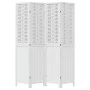White Paulownia solid wood 4-panel dividing screen by , Room dividers - Ref: Foro24-358723, Price: 121,91 €, Discount: %