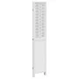 Biombo separador de 4 paneles madera maciza Paulownia blanco de , Divisores de ambientes - Ref: Foro24-358723, Precio: 121,87...