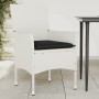 Sillas de jardín con cojines 2 unidades ratán sintético blanco de , Sillas de jardín - Ref: Foro24-368115, Precio: 132,28 €