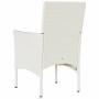 Garden chairs with cushions 2 units white synthetic rattan by , Garden chairs - Ref: Foro24-368115, Price: 135,86 €, Discount: %