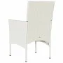 Garden chairs with cushions 2 units white synthetic rattan by , Garden chairs - Ref: Foro24-368115, Price: 145,10 €, Discount: %