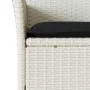 Garden chairs with cushions 2 units white synthetic rattan by , Garden chairs - Ref: Foro24-368115, Price: 145,10 €, Discount: %