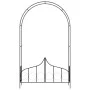 Garden arch with black iron door 138x40x238 cm by vidaXL, Pergolas, arches and garden trellises - Ref: Foro24-47092, Price: 7...