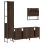 Set de muebles baño 4 pzas madera contrachapada roble marrón de , Muebles de baño - Ref: Foro24-3214689, Precio: 228,12 €