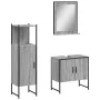 Sonoma gray plywood 3-piece bathroom furniture set by , Bathroom furniture - Ref: Foro24-3214347, Price: 138,18 €, Discount: %