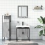 Sonoma gray plywood 3-piece bathroom furniture set by , Bathroom furniture - Ref: Foro24-3214347, Price: 137,58 €, Discount: %