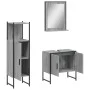 Sonoma gray plywood 3-piece bathroom furniture set by , Bathroom furniture - Ref: Foro24-3214347, Price: 138,18 €, Discount: %
