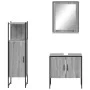 Sonoma gray plywood 3-piece bathroom furniture set by , Bathroom furniture - Ref: Foro24-3214347, Price: 138,18 €, Discount: %