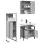 Set de muebles de baño 3 pzas madera contrachapada gris sonoma de , Muebles de baño - Ref: Foro24-3214758, Precio: 169,00 €, ...
