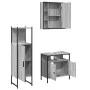 Set de muebles de baño 3 pzas madera contrachapada gris sonoma de , Muebles de baño - Ref: Foro24-3214758, Precio: 169,00 €, ...