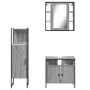 Set de muebles de baño 3 pzas madera contrachapada gris sonoma de , Muebles de baño - Ref: Foro24-3214758, Precio: 169,00 €, ...
