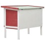 Einstöckiger Kaninchenkäfig aus rotem Holz von vidaXL, Käfige und Lebensräume für Kleintiere - Ref: Foro24-170830, Preis: 91,...
