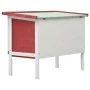 Red wooden 1-story rabbit cage by vidaXL, Cages and habitats for small animals - Ref: Foro24-170830, Price: 82,12 €, Discount: %