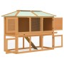 Tierkäfigstall mit doppeltem Holzboden von vidaXL, Käfige und Lebensräume für Kleintiere - Ref: Foro24-170849, Preis: 208,79 ...