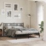Bettgestell mit schwarzem Metallkopfteil 150x200 cm von , Betten und Lattenroste - Ref: Foro24-376326, Preis: 117,29 €, Rabat...