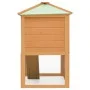 Conejera jaula de animales con doble piso de madera de vidaXL, Jaulas y habitáculos para animales pequeños - Ref: Foro24-1708...