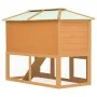 Conejera jaula de animales con doble piso de madera de vidaXL, Jaulas y habitáculos para animales pequeños - Ref: Foro24-1708...