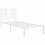 Bettgestell aus Metall mit weißem Kopfteil 80x200 cm von , Betten und Lattenroste - Ref: Foro24-376364, Preis: 69,50 €, Rabat...