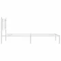 Estructura de cama de metal con cabecero blanco 90x200 cm de , Camas y somieres - Ref: Foro24-376366, Precio: 70,36 €, Descue...