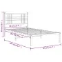 Estructura de cama de metal con cabecero blanco 90x200 cm de , Camas y somieres - Ref: Foro24-376366, Precio: 70,36 €, Descue...
