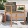Sillas de jardín 2 uds madera maciza y ratán sintético gris de , Sillas de jardín - Ref: Foro24-368709, Precio: 119,19 €, Des...