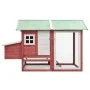 Solid pine and red fir wood chicken coop 170x81x110 cm by vidaXL, Cages and habitats for small animals - Ref: Foro24-170863, ...