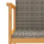 Sillas de jardín 2 uds madera maciza y ratán sintético gris de , Sillas de jardín - Ref: Foro24-368709, Precio: 119,19 €, Des...