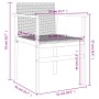 Gartenstühle 2 Stück aus Massivholz und grauem synthetischem Rattan von , Gartenstühle - Ref: Foro24-368709, Preis: 108,97 €,...