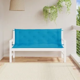 Cojines de banco de jardín 2 uds azul claro 150x50x7 cm de , Cojines para sillas y sofás - Ref: Foro24-361701, Precio: 44,21 ...