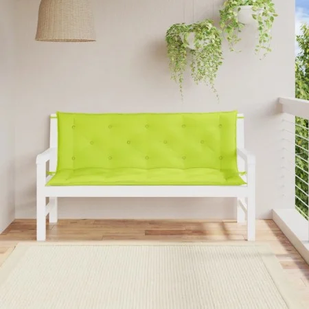 Garden bench cushions 2 pcs bright green 150x50x7 cm by , Cushions for chairs and sofas - Ref: Foro24-361708, Price: 43,74 €,...