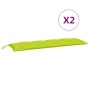 Gartenbankauflagen 2 Stück hellgrün 150x50x7 cm von , Kissen für Stühle und Sofas - Ref: Foro24-361708, Preis: 44,25 €, Rabat...