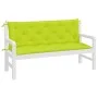 Garden bench cushions 2 pcs bright green 150x50x7 cm by , Cushions for chairs and sofas - Ref: Foro24-361708, Price: 43,74 €,...