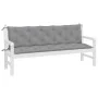 Garden Bench Cushions 2 Pcs Gray Oxford Fabric 180x50x7 cm by , Cushions for chairs and sofas - Ref: Foro24-361717, Price: 51...