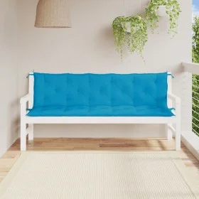 Cojines de banco de jardín 2 uds azul claro 180x50x7 cm de , Cojines para sillas y sofás - Ref: Foro24-361720, Precio: 52,42 ...