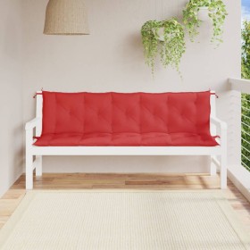Gartenbankauflagen 2 Stk. Oxford-Stoff rot 180x50x7 cm von , Kissen für Stühle und Sofas - Ref: Foro24-361722, Preis: 51,72 €...