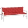 Garden bench cushions 2 pcs Oxford fabric red 180x50x7 cm by , Cushions for chairs and sofas - Ref: Foro24-361722, Price: 50,...