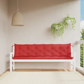 Garden bench cushions 2 pcs Oxford fabric red 200x50x7 cm by , Cushions for chairs and sofas - Ref: Foro24-361741, Price: 59,...