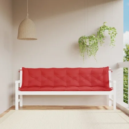 Gartenbankauflagen 2 Stk. Oxford-Stoff rot 200x50x7 cm von , Kissen für Stühle und Sofas - Ref: Foro24-361741, Preis: 59,54 €...