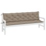 Garden bench cushions 2 pcs taupe Oxford fabric 200x50x7 cm by , Cushions for chairs and sofas - Ref: Foro24-361743, Price: 9...