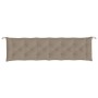 Garden bench cushions 2 pcs taupe Oxford fabric 200x50x7 cm by , Cushions for chairs and sofas - Ref: Foro24-361743, Price: 9...